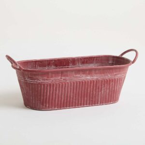 Zink Pflanzgefäß Antik Berry