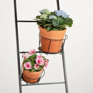 Metall Balkontopfhänger Grau Klein - 11 cm