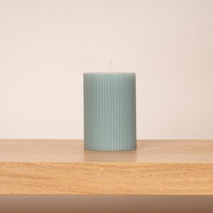 Blockkerze Rille Salbei S