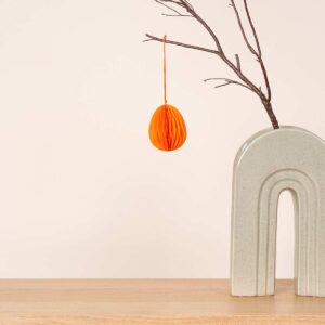 Deko Papierhänger Ei Aprikot