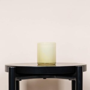 Glas Kerzenhalter Gelb