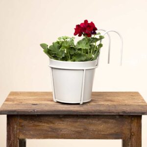 Metall Balkontopfhänger Taupe - 16 cm