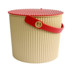 Hachiman Omnioutil Eimer 8 Liter Café/Rot