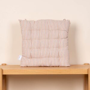 Sitzkissen Schmal Gestreift Beige
