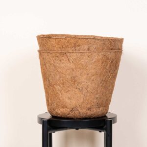 Kokos Pflanztöpfe Braun Rund Groß 2-er Set