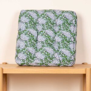 Matratzenkissen Blütendesign Grün