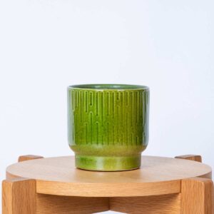 Keramik Übertopf Grün - 13 cm