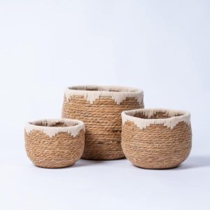 Korb Übertopf Natur 3er-Set