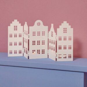 Metall Silhouette Haus Faltbar