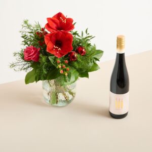 Weihnachtsgruß mit III Freunde Glühwein 0,75l