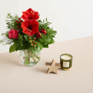 Weihnachtsgruß mit Geschenkset Golden Christmas