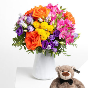 Bunte Geburtstagsfreude mit Teddy