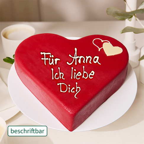 Konditoren-Herztorte beschriftbar – Bild 2