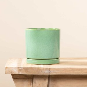 Keramik Übertopf Portugal Grün - 11 cm