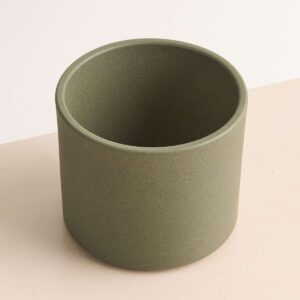 Keramik Übertopf Grün - 13,5 cm