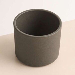 Keramik Übertopf Anthrazit - 13,5 cm