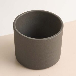 Keramik Übertopf Anthrazit - 15,5 cm