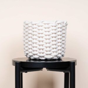 Baumwoll Korb Weiß - 16 cm