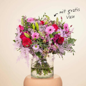 Blumige Umarmung mit gratis Lieblingsvase M