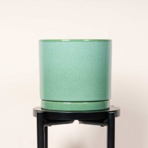 Keramik Übertopf Portugal Grün - 22 cm