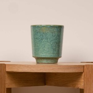 Keramik Übertopf Orchidee Grün Reaktiv - 9 cm