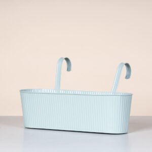 Metall Balkonkasten Rille Mint - 42 cm