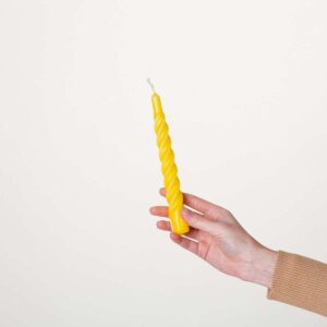 Stabkerze Swirl Pop Gelb