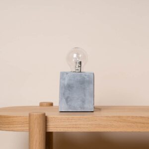 Beton Tischleuchte Eckig