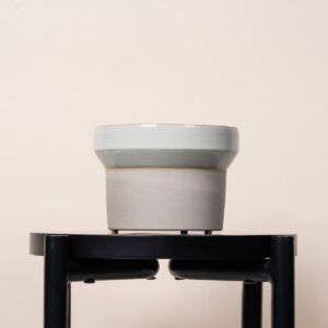 Keramik Übertopf Grau - 14 cm