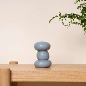 Paraffin Kerzenobjekt Grau