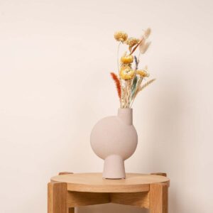 Keramikvase Blase Klein Beige