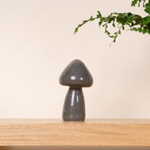 Glaspilz Dekoobjekt Braun Klein