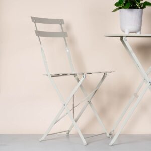 Metall Bistrostuhl Klappbar Beige