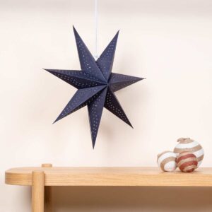 Papierstern Dunkelblau