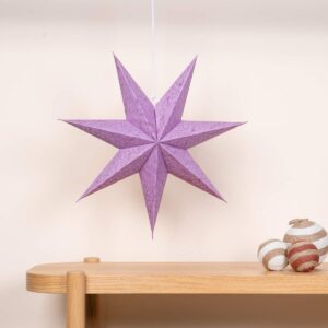 Papierstern Violett