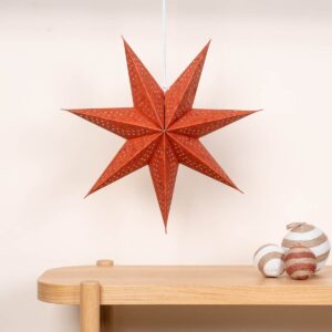 Papierstern Terracotta
