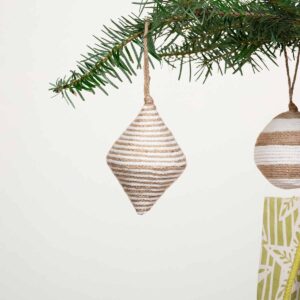 Weihnachtskugel Zwiebel Natur