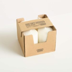 Kerze Creme 4er-Set