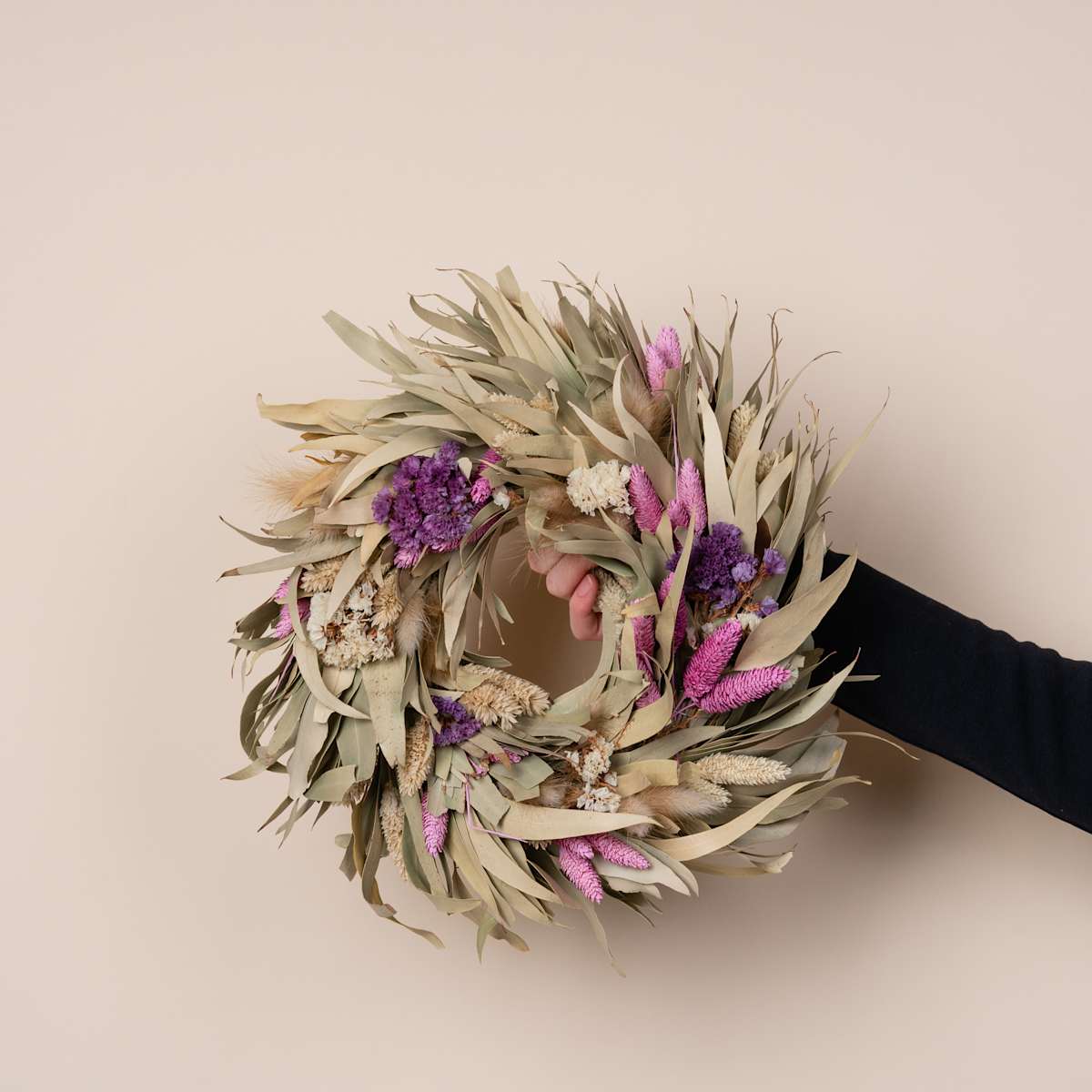 Trockenblumenkranz Purple Eukalyptus