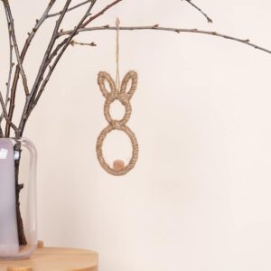 Deko Sisalhänger Hase Puschel