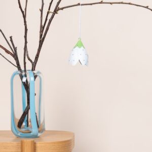 Deko Metallhänger Flower Weiß