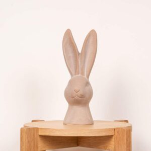 Deko Hase Keramik Braun