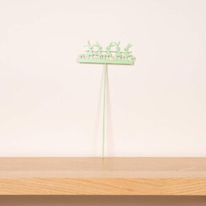 Metall Stecker Hasenparty Mint