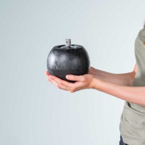 Naturstein Öllampe Rund S