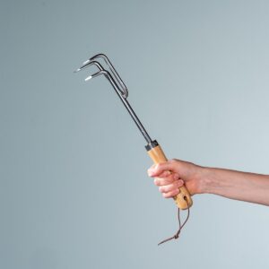 Metall Harke Holzgriff