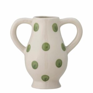 Bloomingville Steingut Vase Asrin Grün