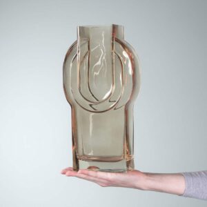 Glasvase Amphore Bernstein