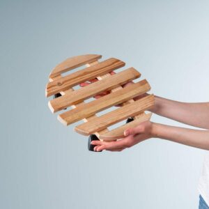 Holz Pflanzenroller Rund