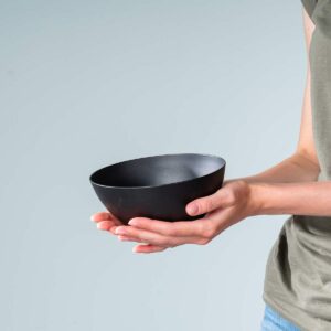 Metall Kerzenschale Schwarz