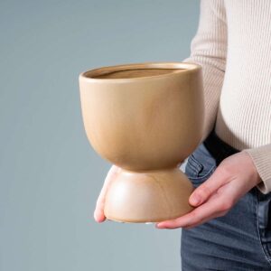 Keramik Übertopf Sockel Rosé - 12 cm